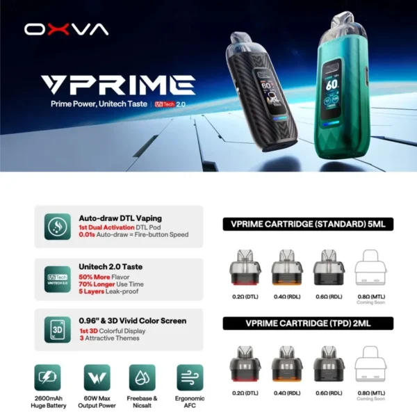 OXVA VPRIME POD KIT - Image 2