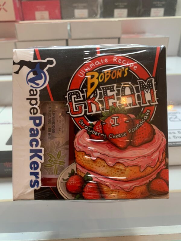 BOBON’S CREAM – STRAWBERRY CHEESE POUNDCAKE 60ML