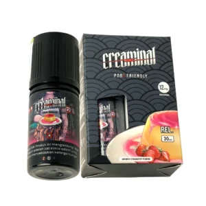CREAMINAL – PUDDING STRAWBERRY PF 30ML – 12MG
