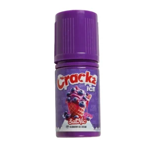 CRACKZ ICE SALT – BLUEBERRY ICE CREAM 30ML – 25MG