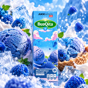 BUAQITA SALT – BLUE RASPBERRY ICE CREAM 30ML – 30MG
